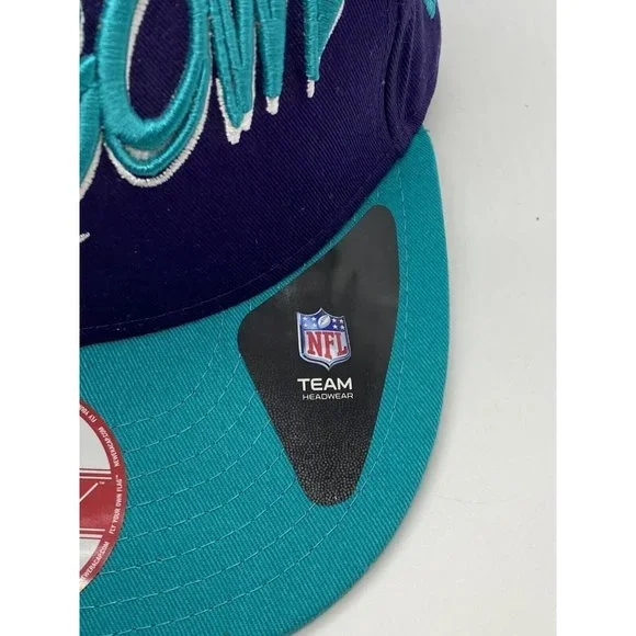Super Bowl XLVII Snapback Hat Cap Purple Teal NFL New Orleans New Era 9Fifty - Picture 6 of 9